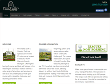 Tablet Screenshot of pinevalleygolfcc.com